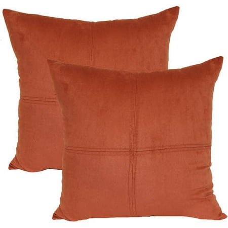 Mainstays 4 Panel Suede Decorative Throw Pillow 17 X 17 Baked