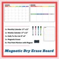 thumbnail image 3 of Magnetic Dry Erase Whiteboard Calendar for Fridge Set of 3 - Monthly, Weekly & Daily Organizer Planner, Grocery List, 4 Markers & Eraser, 3 of 7