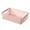 Pink, variant on Cheers US Plastic Storage Baskets - Small Pantry Organizer Basket Bins - Household Organizers with Cutout Handles for Kitchen Organization, Countertops, Cabinets, Bedrooms, and Bathrooms
