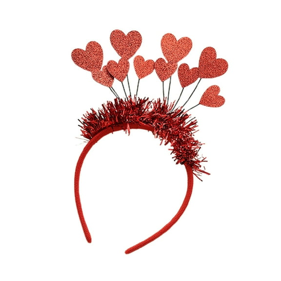 Valentine's Day Headband for Dance Party Photo Headdress Elegant Celebration Hair Accessory
