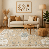 MERILKMC Modern Area Rugs, 6'x9', Machine Washable, Non-Slip