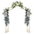 thumbnail image 6 of TFCFL 2x2.4M Detachable A-Shape Wedding Arch Floor Standing Flower Ballon Frame for Wedding Party Decoration White/ Gold, 6 of 32