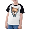 thumbnail image 4 of RXIRUCGD 2025 Vêtements d'Été pour Enfants Tout-Petits Garçons Filles Mode Mignon Col Rond Imprimé Manches Courtes Haut, 4 of 7