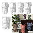 thumbnail image 4 of WINDLAND Cute Dog Silicone Candle Mold Lovely Animal Pet Gypsum Resin Soap Ice Chocolate Baking Mould Home Decor Ornament Gifts, 4 of 15