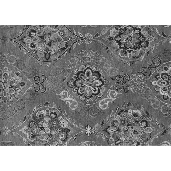 Ahgly Company Indoor Rectangle Abstract Gray Contemporary Area Rugs, 2' x 5'