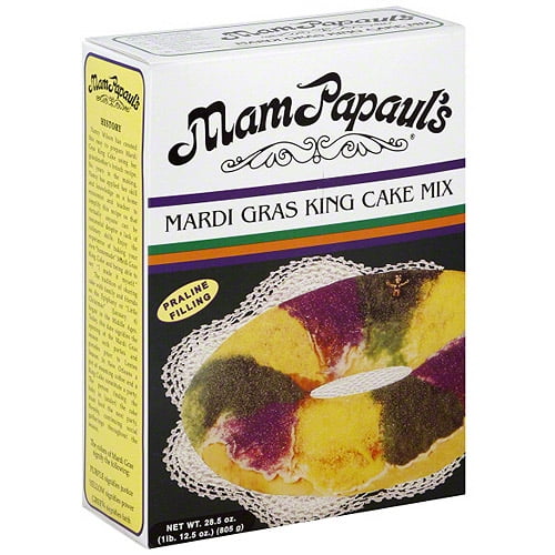 Mam Papauls Mardi Gras King Cake Mix Pack of 6