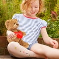 thumbnail image 2 of Guvpev 12" Teddy Bear Plush with Red Heart, Soft and Cuddly Romantic White Teddy Bear Stuffed Animal Gift for Valentine's Day, Anniversary, Graduation, Mom, Wife, Girlfriend, 2 of 14