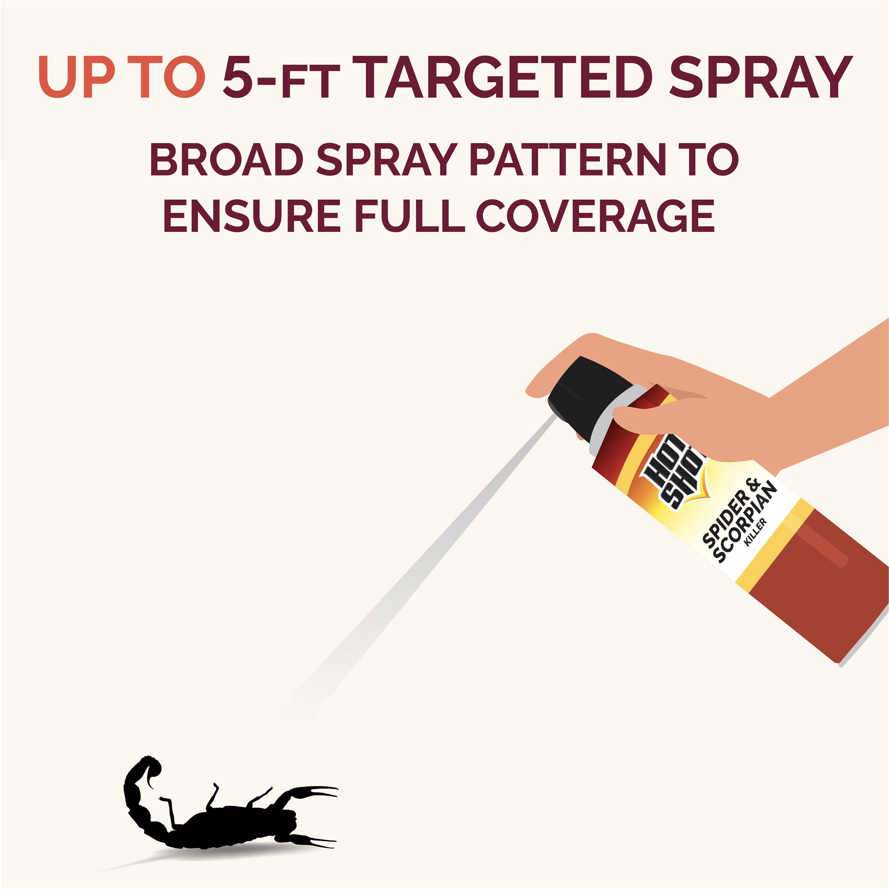 Hot Shot Spider & Scorpion Killer Aerosol Spray, 16 Ounces
