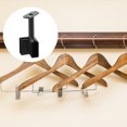 thumbnail image 4 of Lot de 2 Support de Tringle de Placard 1.34 x 0.47 Pouces, Support de Tringle pour Garde-Robe, Noir, 4 of 5