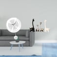 thumbnail image 2 of Reloj de pared,Reloj de pared decorativo para baño y dormitorio.,Reloj de pared redondo silencioso y sin tictac,regalo,Estatua de alce y ciervo,Estatua de jirafa de cerámica,adorno moderno, 2 of 8