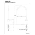 thumbnail image 2 of Kingston Brass NK6190 Water Onyx Single-Handle Cold Water Filtration Faucet, Black Stainless Steel, 2 of 3