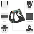 thumbnail image 6 of Picia Retro Seamless Flying Butterflies No-Pull Dog Harness Reflective Front Clip Vest with Handle,Step-in Air Dog Harness,Adjustable 2 Metal Rings 4 Buckles,Easy to Put on & Take Off Small, 6 of 9