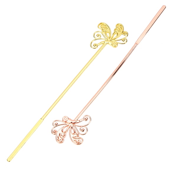 BESTOYARD 2Pcs Wax Stirring Tool Stainless Steel Gold Sealing Wax Stir Stick for Hobbyists