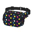 thumbnail image 2 of Sikiie Raquettes de Ping-Pong Colorées Imprimées Sac de Taille Carré, Design à Fermeture Éclair Sac de Rangement à Double Couche, Sac de Voyage Sac de Sport Sac de Voiture Adapté aux Hommes, 2 of 9