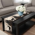 thumbnail image 4 of Vintage Forest Deer Table Runner 36 Inches Long, Rustic Country Wildlife Woodland Kitchen Coffee Dining Table Decoration for Home Party Birthday Wedding Home Decor 13x36 Inches, 4 of 8