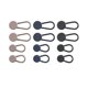 thumbnail image 1 of Extensor de botones de cintura YONGSHENG 12 piezas para pantalones de mujer y hombre 3 colores, 1 of 5