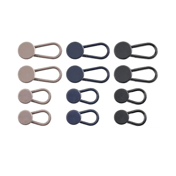 Extensor de botones de cintura YONGSHENG 12 piezas para pantalones de mujer y hombre 3 colores