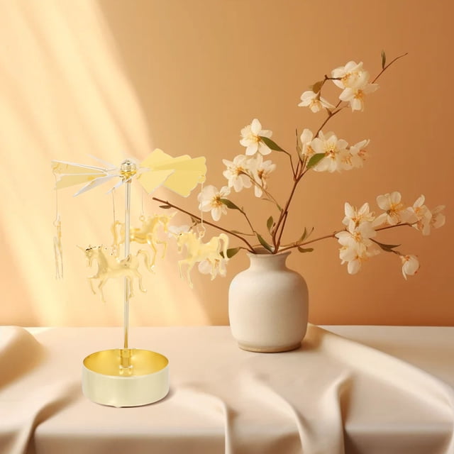 unbranded Velas Giratorio De Hierro Dorado Para Con Y Rotación Suave