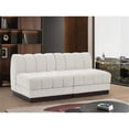 thumbnail image 2 of Meridian Furniture Quinn 64" 2-Piece Contemporary Fabric Modular Sofa in Cream, 2 of 11
