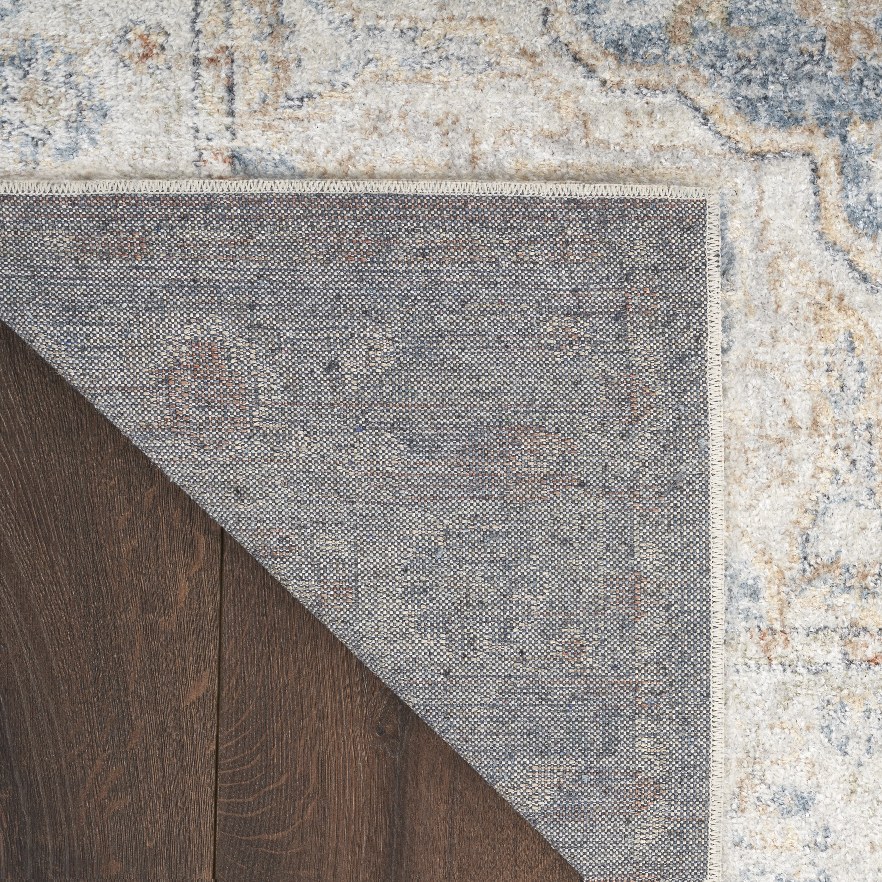 Nourison Astra Machine Washable Persian Denim Multi 6'7" x 9' Area Rug (7x9)