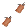 thumbnail image 4 of Sonducket Cartera de cuero Vintage, portátil, fecha de viaje, puerta, llaves de coche, monedero, organizador de recibos de tarjetas de crédito, soporte tipo 7 2piezas Sonducket CBP318973, 4 of 6