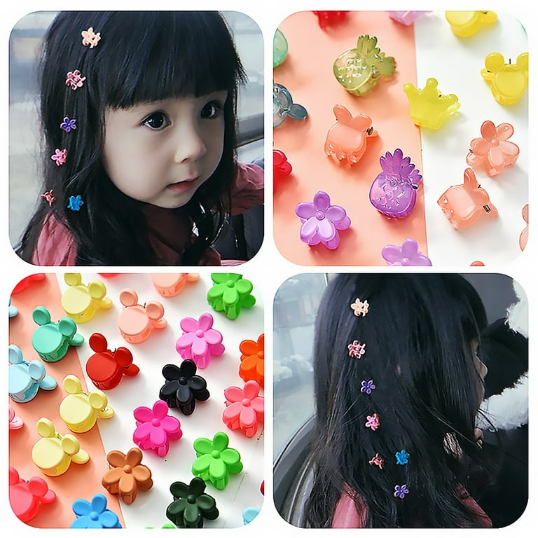  HAKIDZEL 20pcs hollow hair clip hair accessories bows small  hair clips hair clips for girls 8-12 colorful hair clip little girl  accessories No Cute Kid hollow out issue card resin