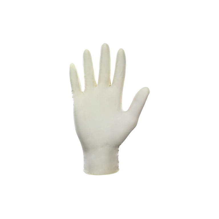 Produktbild von 100 Stück Ulma Happy Skin Latex-Untersuchungshandschuhe Größe M – Puderfrei