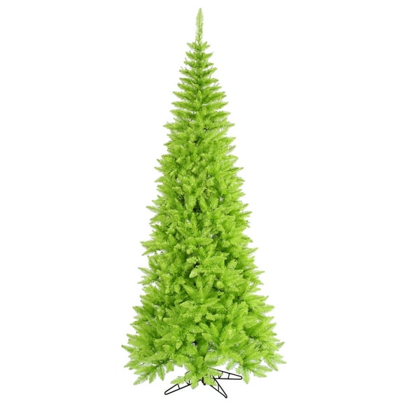 Vickerman 7.5' Lime Fir Slim Artificial Christmas Tree, Unlit