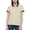 Beige, variant on Polo Shirts for Women Business Short Sleeve Work Lapel Tops Summer Golf Polos Tunic Blouse Red L(L)
