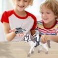thumbnail image 5 of Style-Carry Horse Stable Figurine Playset Horse Toys with Rider Hurdle Figures Fence Kids Pretend Play Horse Racing Toys Set for 3 4 5 6 Year Old Boy Girl, 5 of 5