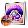 thumbnail image 2 of Cuadros Decorativos Kit de pintura de diamante 5D Labios morados Taladro redondo completo DIY Artesanía Cuadro de mosaico Ndcxsfigh Nuevos Originales, 2 of 9