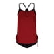 thumbnail image 5 of Tankini de moda para mujer, color sólido con cojín en el pecho y sin soporte de acero, traje de baño holgado con cordón dividido, traje de baño de dos piezas para mujer, trajes de baño tankini para mu, 5 of 5