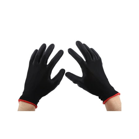 

Black Nitrile Gloves PU Nylon Safety Work Gloves Builders Palm Protect Gloves