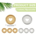 thumbnail image 2 of 32Pcs Heart Plastic Expander Discs Plastic Loose Leaf Binder Discs Scrapbooking Supplies Discbound Expansion Discs for Notebooks Planners Journals(24mm), 2 of 7