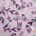 thumbnail image 1 of oneOone Tissu Polyester Spandex Améthyste Matériel de Robe Florale Tissu Imprimé Tissu au Mètre 56 Pouces de Large, 1 of 4