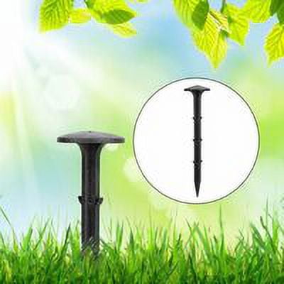 Pack of 50 Tent Stakes Hard Plastic Ground Nail Stakes for Tent Pegs Camping Hiking or Picnic Tarpaulin Used as Garden Ground Cover