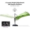 thumbnail image 3 of PURPLE LEAF 8'x8' Offset Cantilever Umbrella with 360° Rotation 7' High Outdoor Patio Umbrella with Weighted Base for Poolside, Deck, Garden Apple Green, 3 of 8