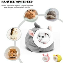 UDIYO Hamster Warm Bed, Cozy Guinea Pig  Cave House, Cute Small Animals Sleeping Nest for Dwarf Hamsters, Mini Hedgehogs and Small Pets Cage Accessories