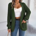 thumbnail image 1 of Women Fashion Autumn Winter Rope Cardigan Sweater Long Sleeve Solid Color, 1 of 8