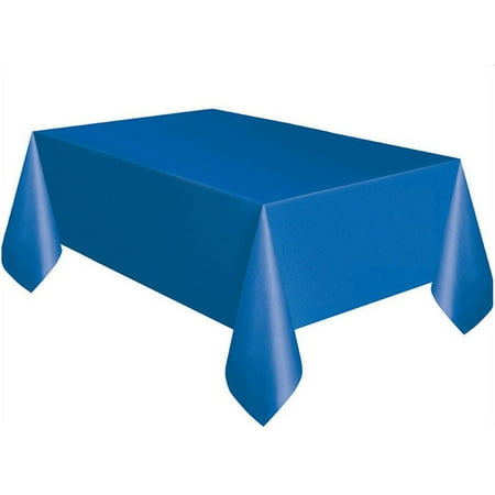 

wendunide home textiles Large Rectangle Table Cover Cloth Wipe Clean Party Tablecloth Covers BU Blue