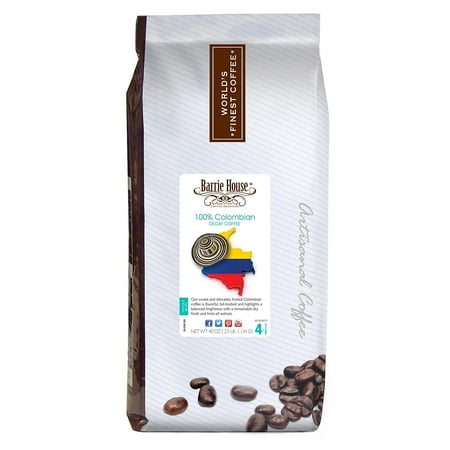 Barrie House Whole Bean Coffee Decaf Colombian 40 oz