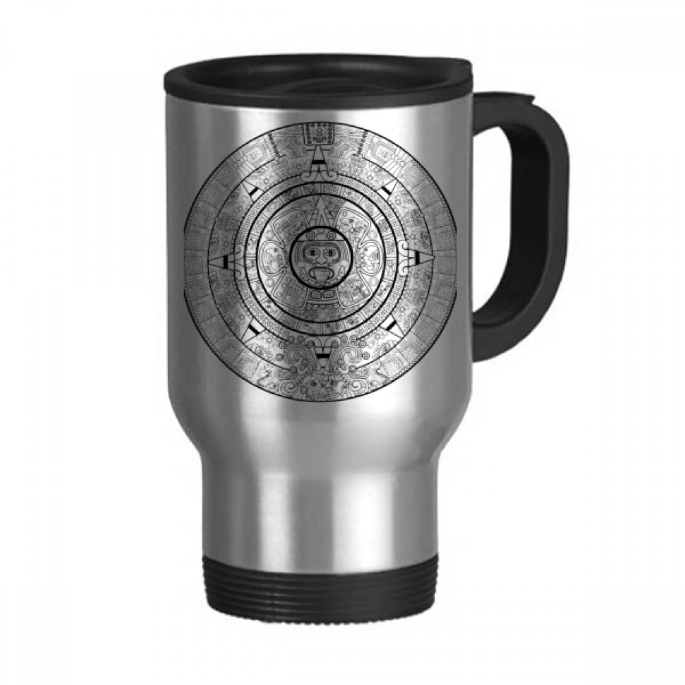 Ancient Egypt Pharaoh Pattern Travel Mug Flip Lid Stainless Steel Cup