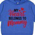 thumbnail image 3 of Inktastic My Heart Belongs to Mommy with Red Hearts Toddler Hoodie, 3 of 4