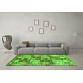 thumbnail image 3 of Ahgly Company Indoor Square Abstract Green Modern Area Rugs, 6' Square, 3 of 4