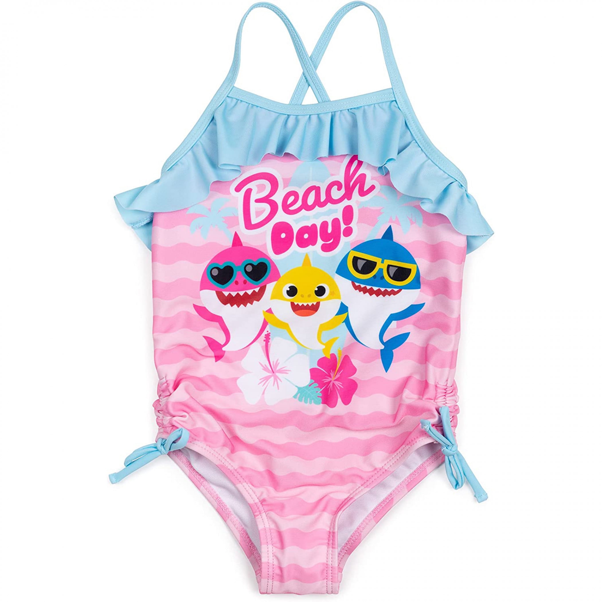 Baby Shark Beach Day Toddler One-Piece Swimsuit-Toddler 4T | Walmart Canada