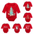 thumbnail image 5 of LRen Baby Boys Clothes 3-6 Months Long Sleeve Crew Neck Solid Color Outfits Clothes One-Piece Toddler Boys Romper & Jumpsuit,Black,6-12 Months,Z6-Red2,0-3 Months, 5 of 5