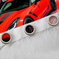 thumbnail image 4 of Castle Fairy Retro Racing Car Curtains Pack of 2 (42x84 Each) for Teens, Speedometer Art Curtains Blackout for Bedroom, Red Black, 4 of 6