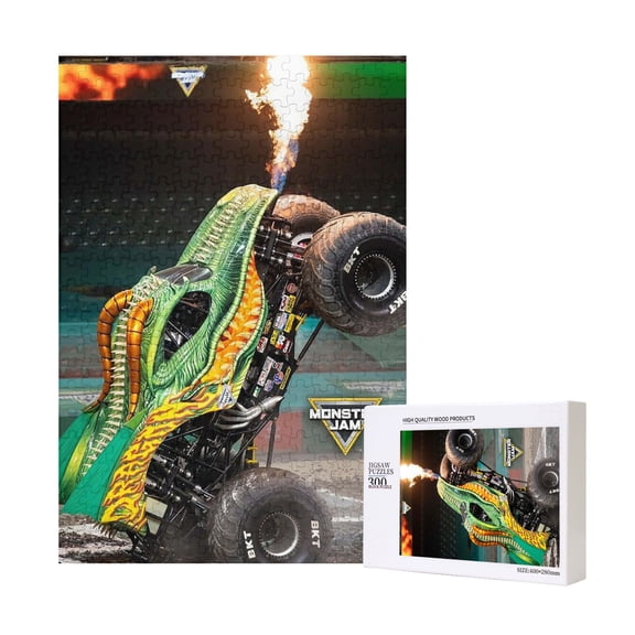 Monster Trucks-Jam 300 Piece Jigsaw Puzzle Picture Puzzle Glossy Sturdy Pieces Puzzle Adults Game Gifts