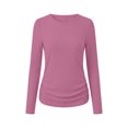 thumbnail image 6 of GUACER Ribbed Long Sleeve Tops for Women Crewneck Slim Fit Basic Tee Lightweight Knit Fall Casual Layering Undershirts, 6 of 9