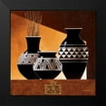 thumbnail image 2 of Mallett, Keith 20x20 Black Modern Framed Museum Art Print Titled - Patterns in Ebony II, 2 of 5